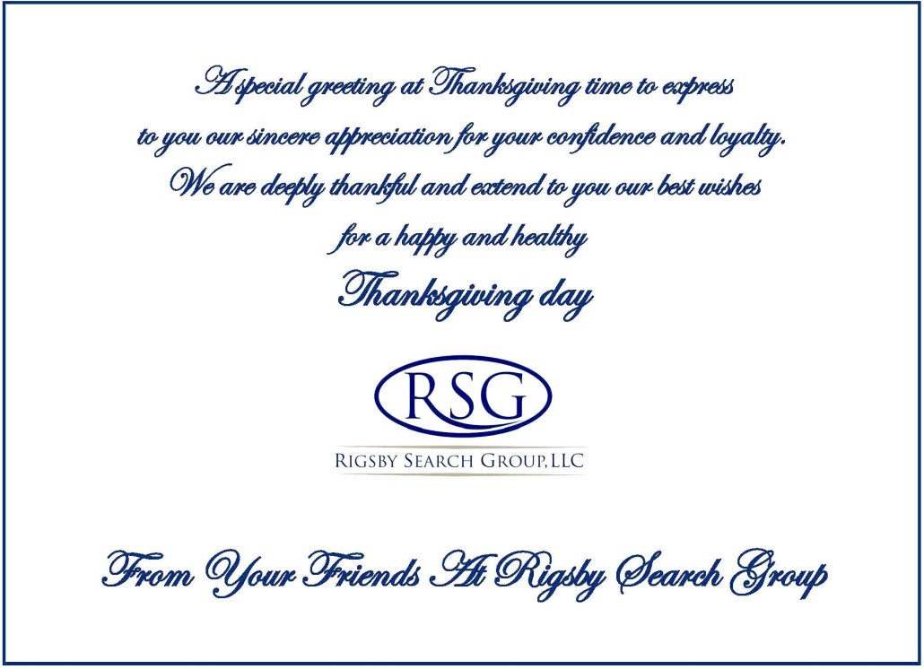 RSG Blue Thanksgiving Greeting